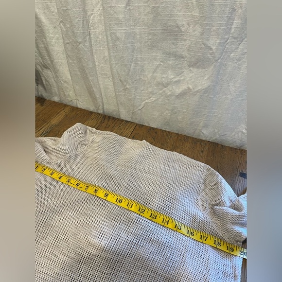 WOOLRICH beige Open front cardigan size S - Picture 4 of 9